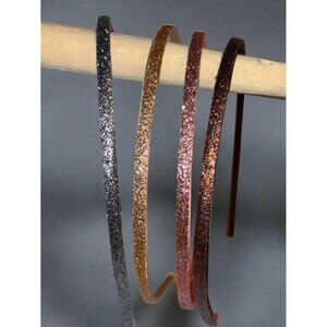 Set of 4 Metallic Glitter Headbands – Assorted Colors